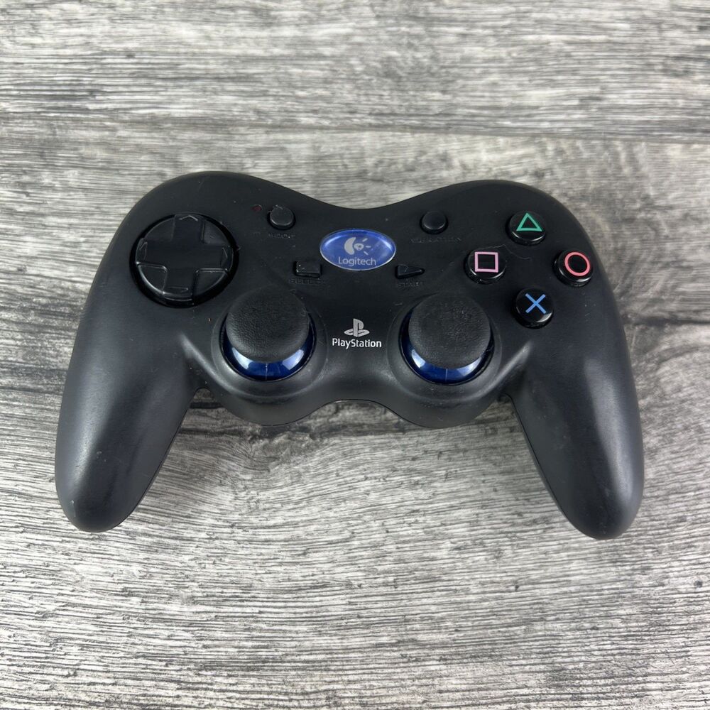 Logitech PlayStation 2 Wireless Action Controller No Dongle Powers On Not Tested